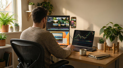 Modular Dual 18.5″ Monitor System Compact Aluminum Stand Included