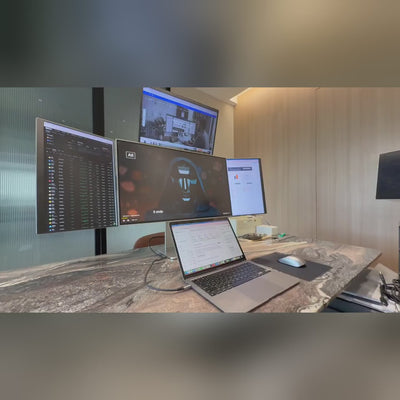 Lepow TriScreen Pro 27" 4K Quad Monitor Workstation