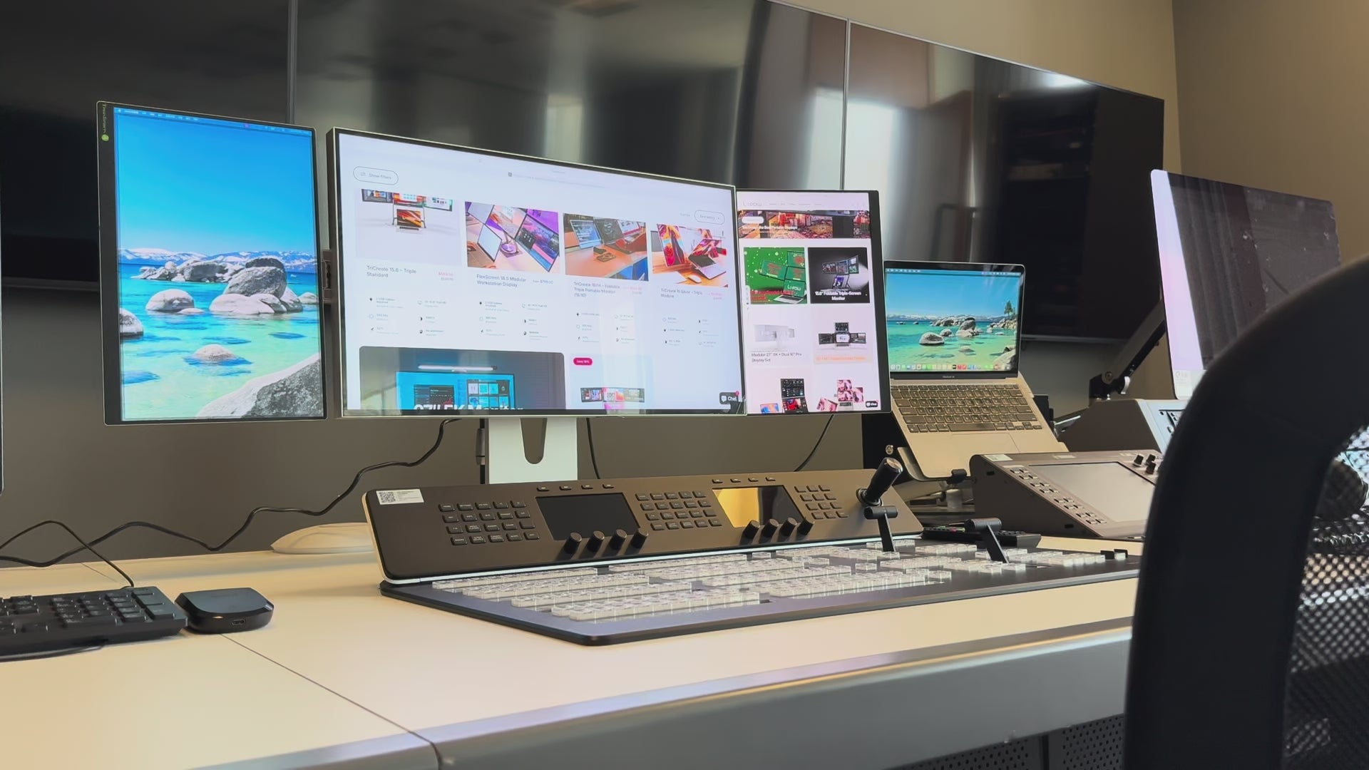 Lepow TriScreen Pro — 27" 4K + Dual 16" Portable Side Monitors