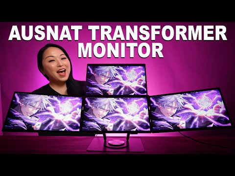 Lepow FlexScreen modular portable monitor setup with 4 x 18.5" screens
