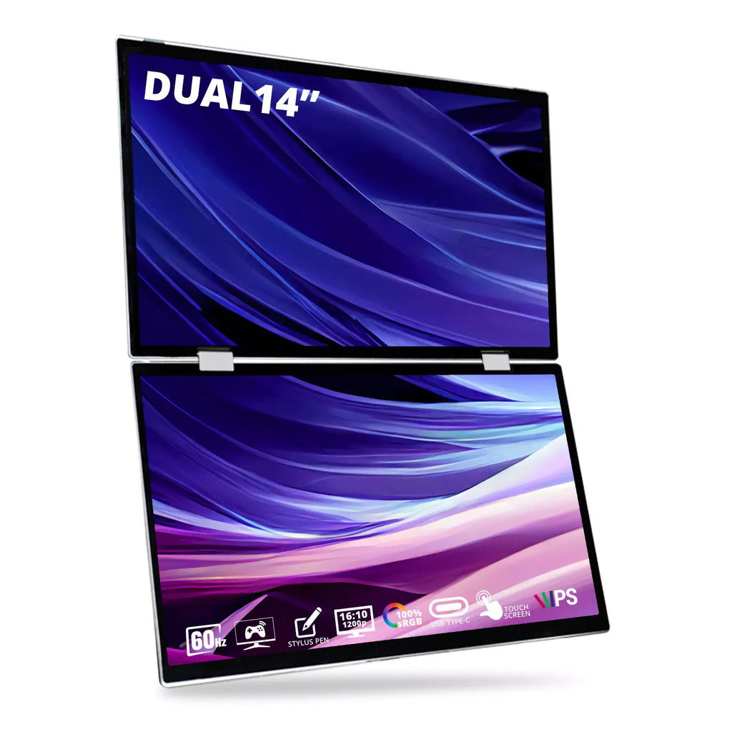 D14-Pro Portable Dual View Monitor Touchscreen 14