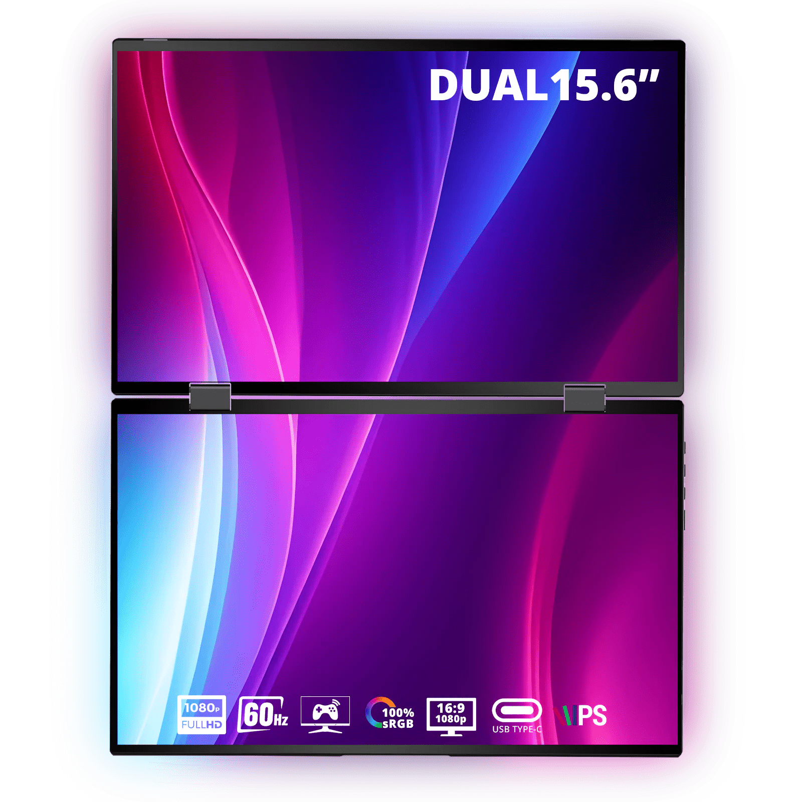D15 Portable Dual View Monitor 15.6" - Lepow Portable Monitor