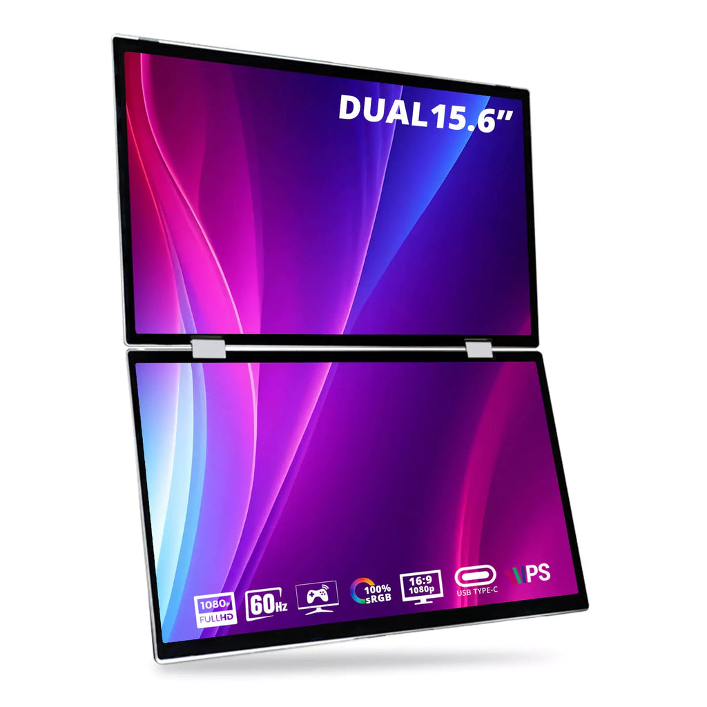 D15 Portable Dual View Monitor 15.6