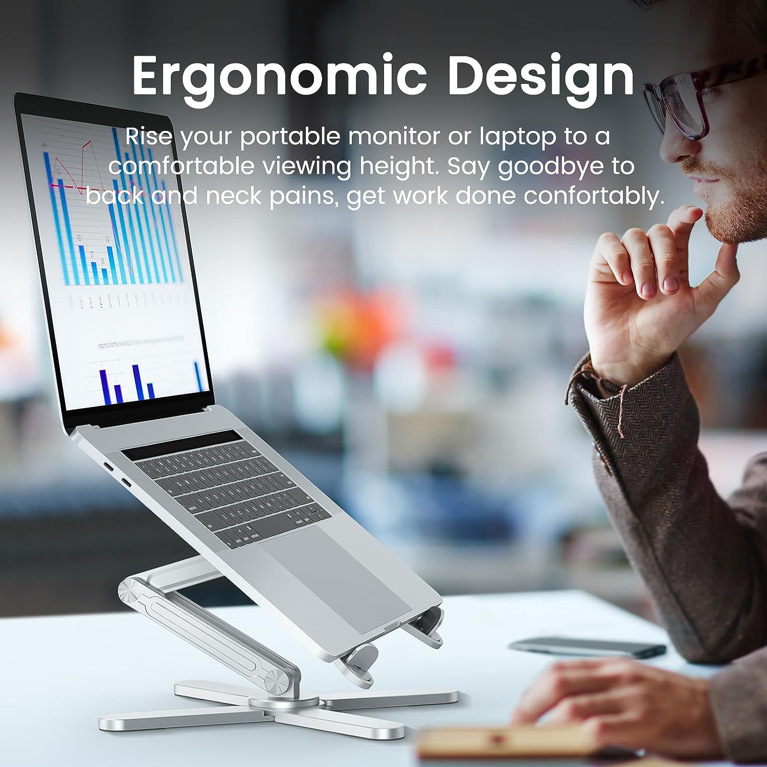 Stand for Portable Monitor and Laptop Aluminum Alloy