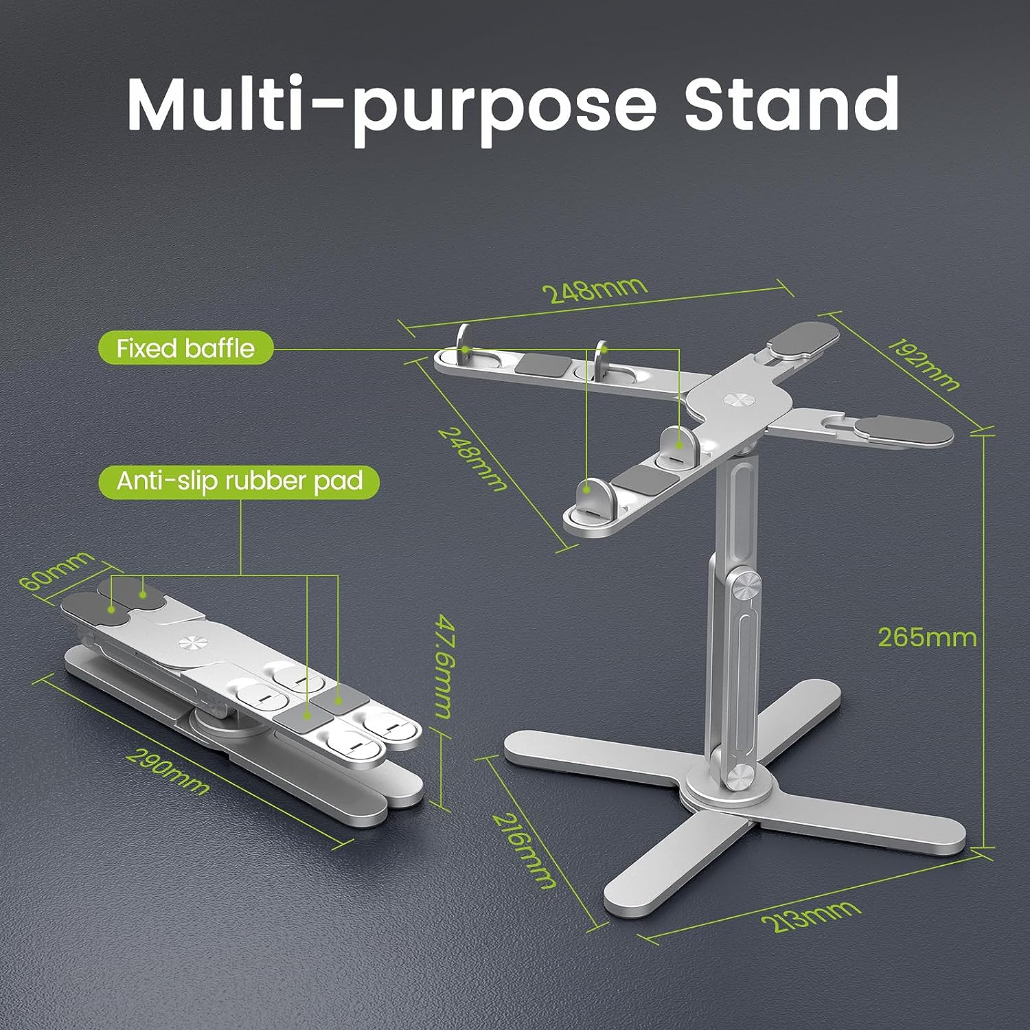 Stand for Portable Monitor and Laptop Aluminum Alloy