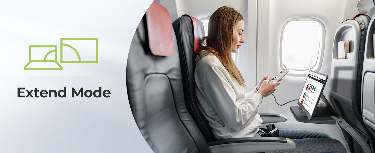 extended mode portable monitor