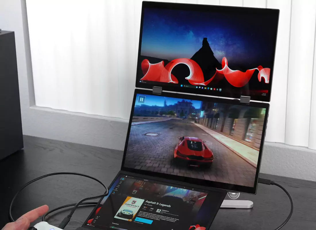 Immersive Gameplay Portable Dual View Monitor - Second Screen