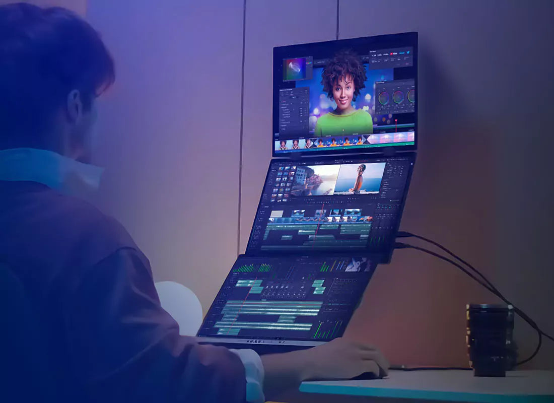 Boost your Productivity Portable Dual View Monitor - Second Screen