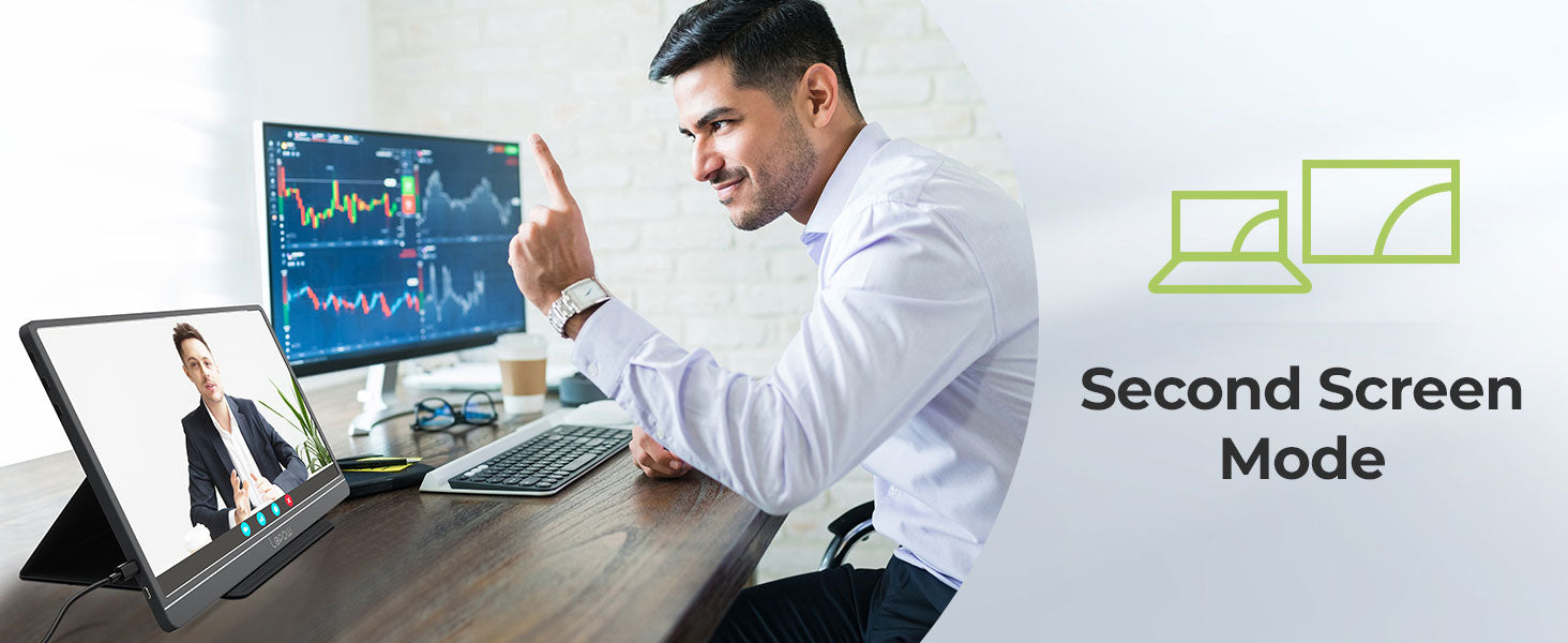 seconde screen mode portable monitor